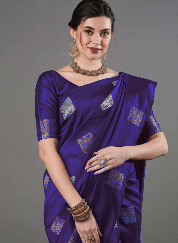 kanjivaram-silk-saree-purple-srilanka